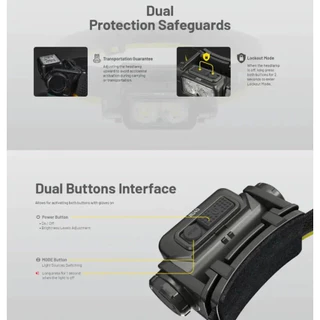 NITECORE NU45 1700 lumens (USB-C to USB-C) ไฟฉายคาดหัว สว่าง 1700 ลูเมน น้ำหนักเบามาก ทนทานใช้งานง่าย ชาร์จ USB-C ได้