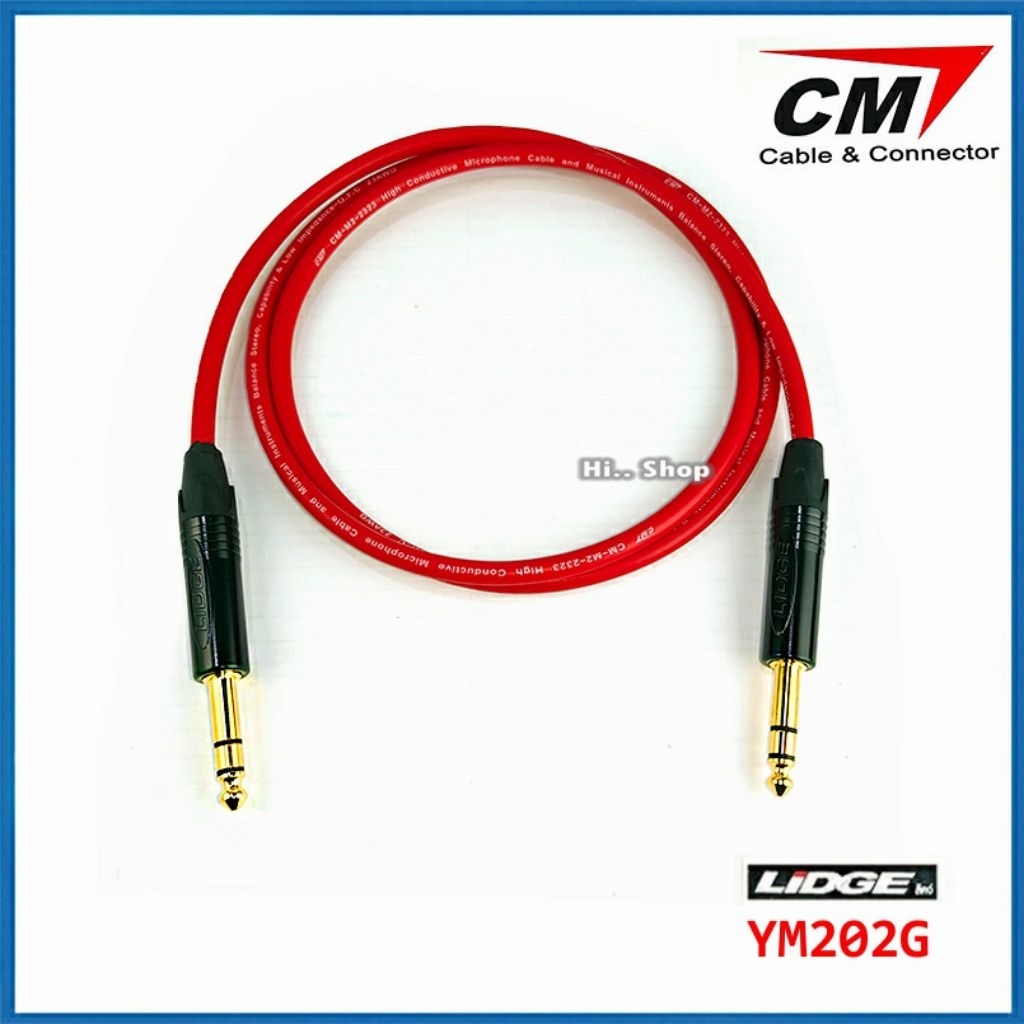 สายTRS(6.35)-TRS(6.35)ใช้สายCM-M2-2323 หัวLidge