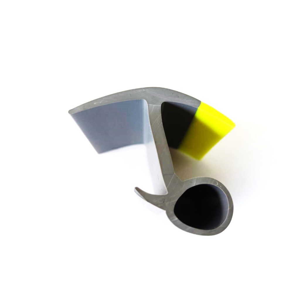 ยางขอบประตูตู้ทึบสีเทาเขียว มีโปร่งข้าง ยางร่อง 28 มม. ยางกันน้ำรั่วน้ำซึมตามแนวขอบประตู ยางเหนียว ทนทาน ทนความร้อนสูง - รูปที่ 4