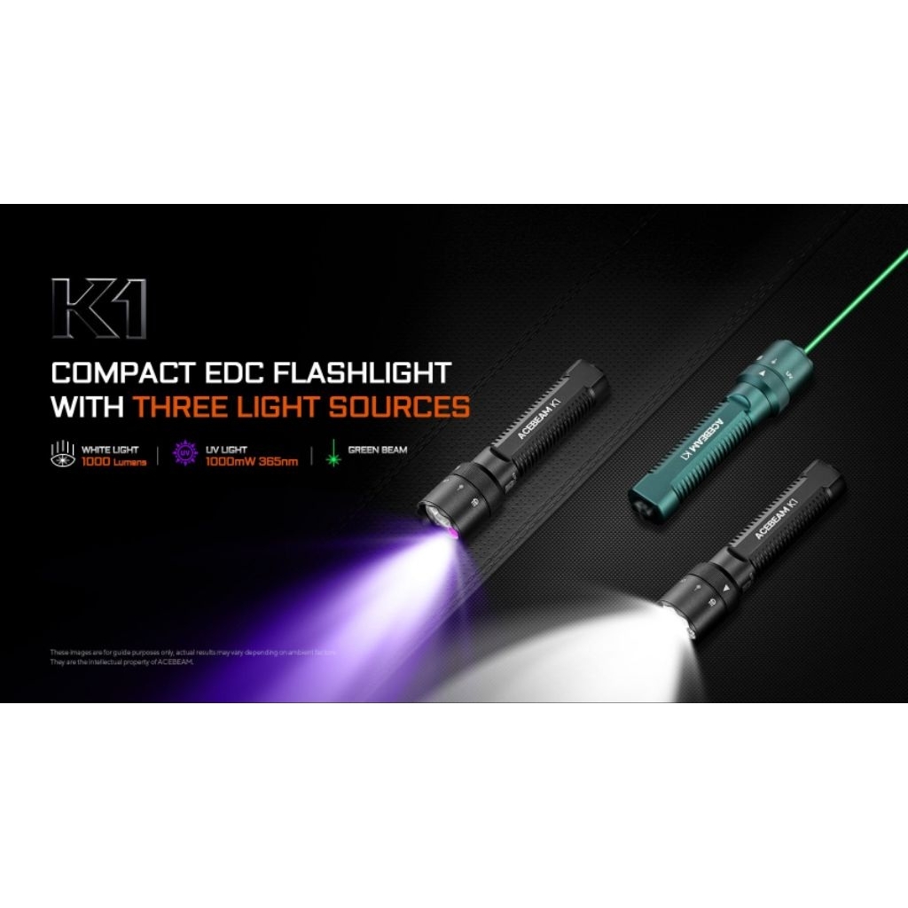ไฟฉาย ACEBEAM K1 EDC Flashlight with Three Light Sources