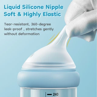 Dr.Isla ขวดนม ขวดนมแก้ว คอกว้าง 60 มม ทนความร้อน ป้องกันอาการท้องอืด ปลอด BPA Free GB60