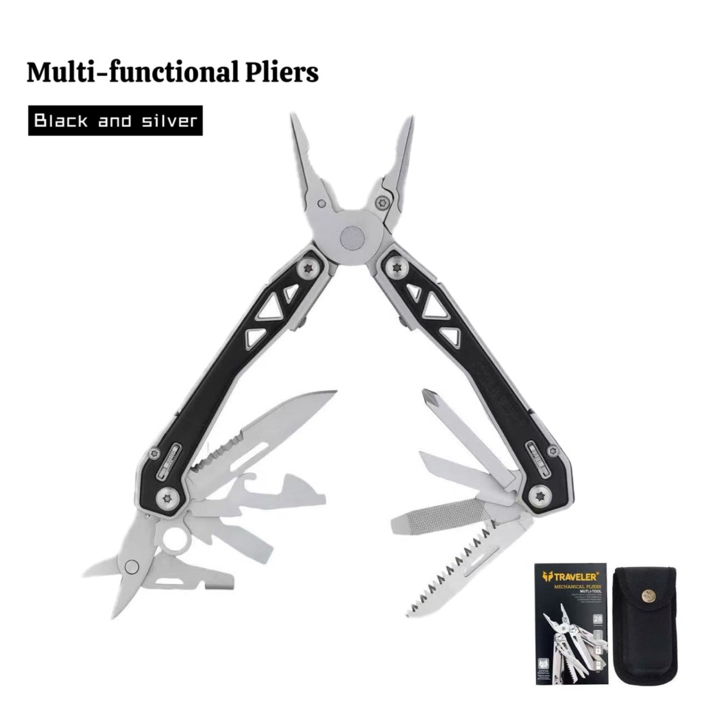 Multi-functional combination pliers, vehicle-mounted multi-functional pliers, combination folding pl