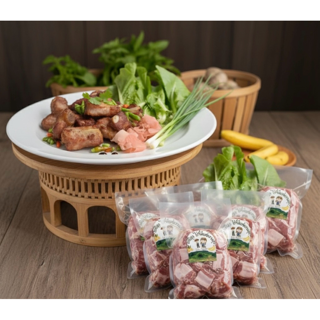 เเหนมซี่โครงหมูขนาด 250 กรัม ราคา 65 บาท