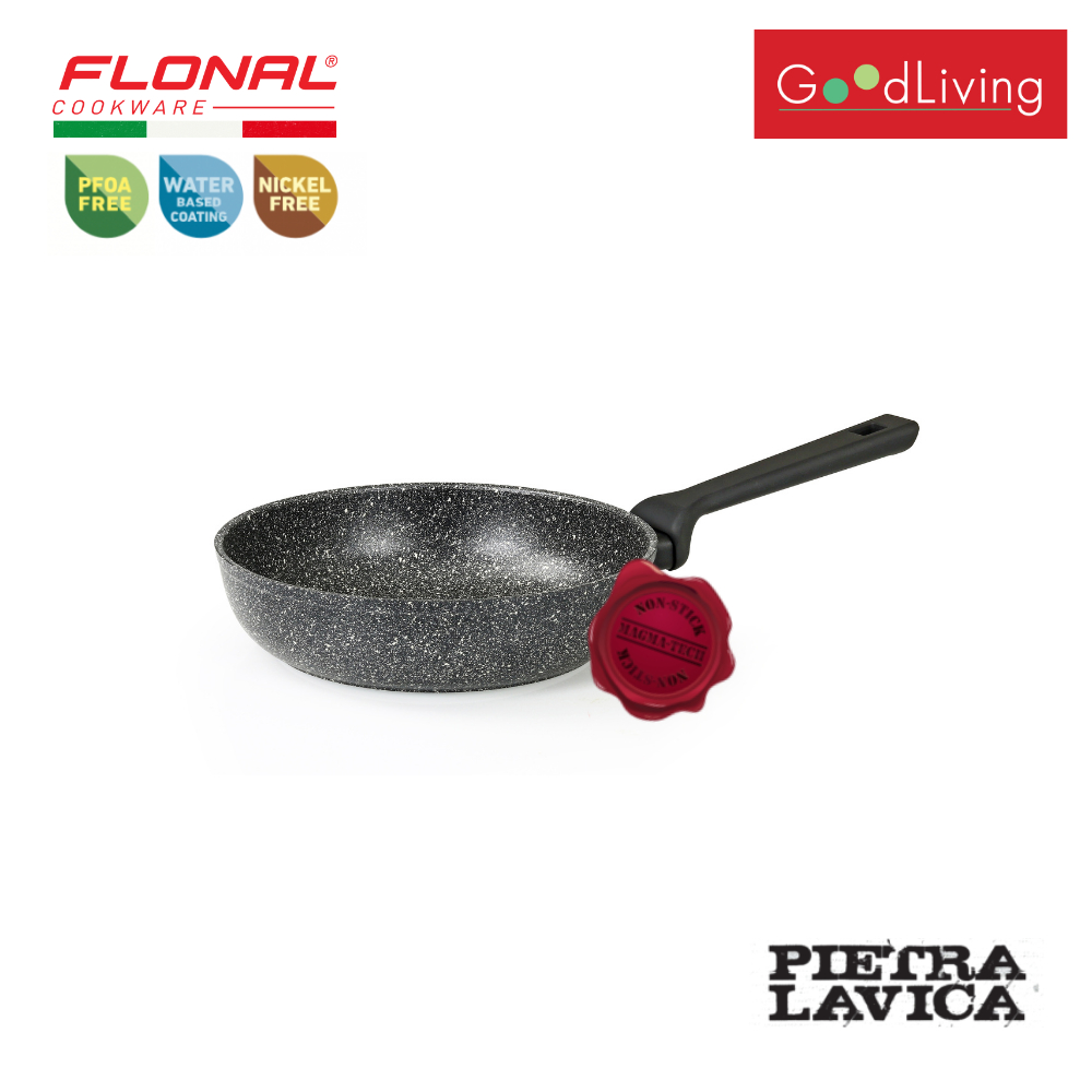 Flonal Deep Frypan 24CM -Pietra Lavica Induction /FN-DP24-PL