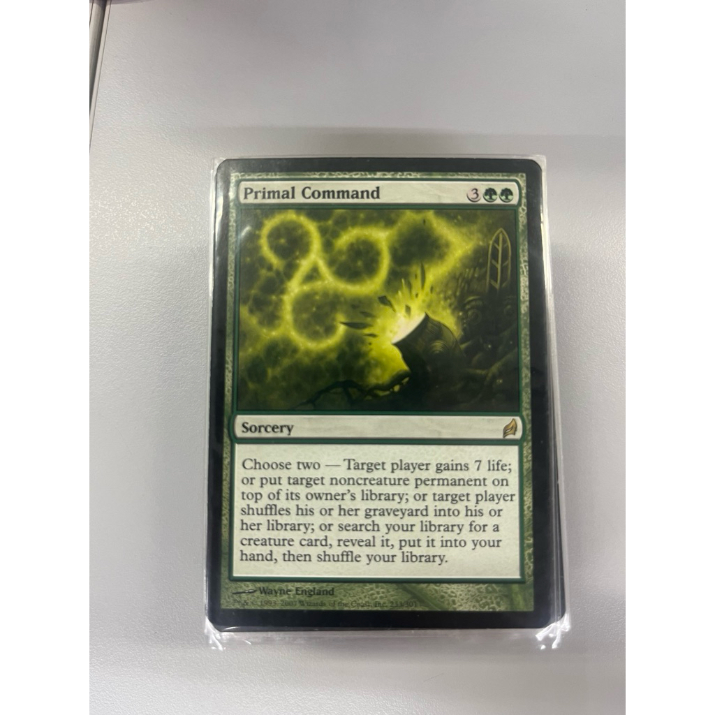 การ์ด MTG Primal Command Green Magic the Gathering EDH สภาพ Ex-Nm