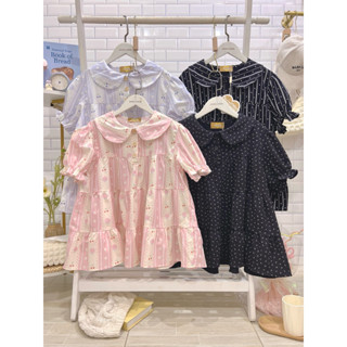 •STN98•เสื้อคอบัวแขนจั๊มระบายสามชั้นกระดุมหน้าโทนสีอ่อน เสื้…