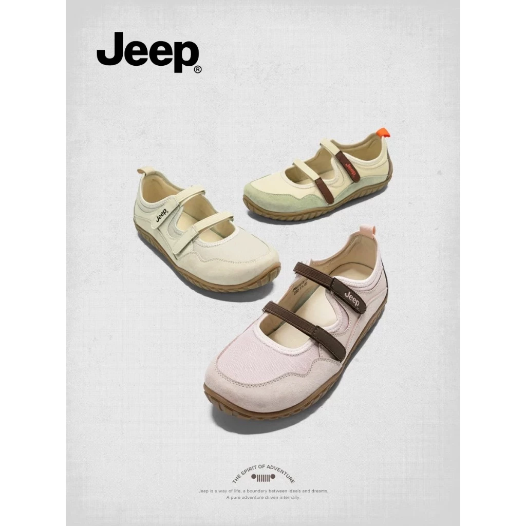 🇹🇭พร้องส่ง🇹🇭 รองเท้าJEEP ผู้หญิง Mary Jane รุ่นใหม่ สวมใส่สบาย ระบายอากาศดี