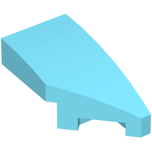 ( use ) ชิ้นส่วนเลโก้มือสอง part 29119 Wedge 2 x 1 x 2/3 Right