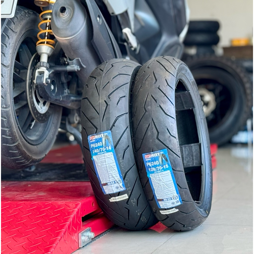 ยาง HELIOS GP901 ป้ายฟ้า ยางสำหรับ FORZA - XMAX  120/70-15 , 140/70-14 ยางสำหรับสายซิ่ง เนื้อยางนิ่ม