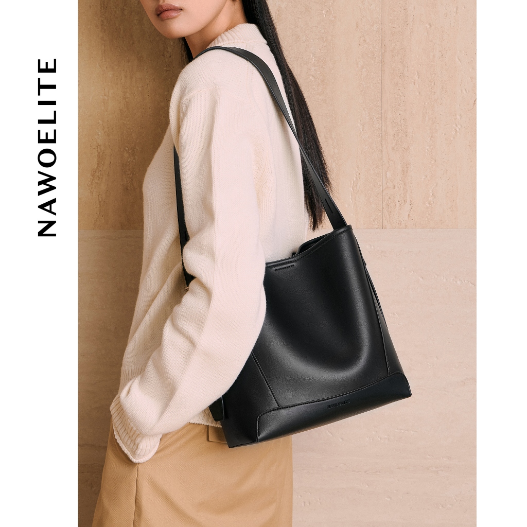 NAWOELITE Bucket Bag กระเป๋า กระเป๋าสะพายแฟชั่น กระเป๋าสะพายไหล่ กระเป๋าสะพายข้างผู้หญิง กระเป๋าถังคลาสสิค crossbodybag