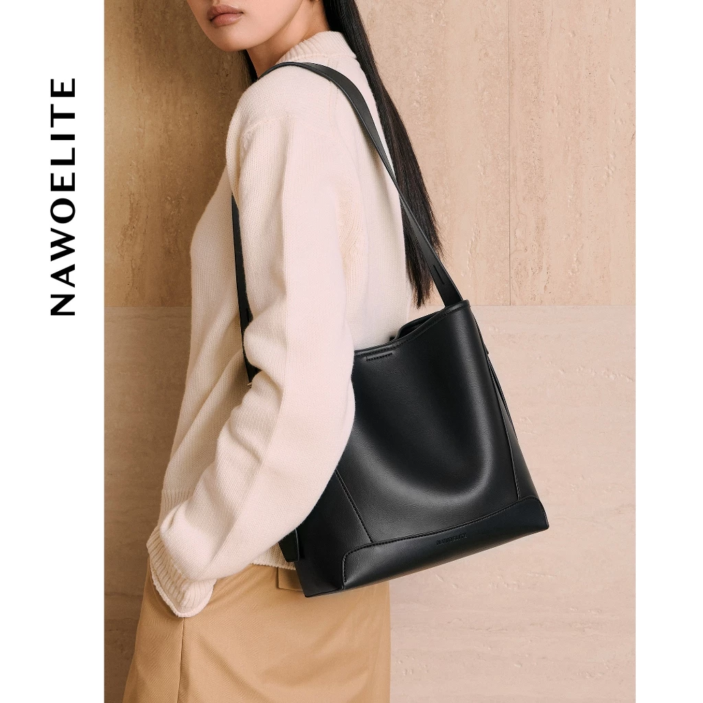 NAWOELITE Bucket Bag กระเป๋า กระเป๋าสะพายแฟชั่น กระเป๋าสะพายไหล่ กระเป๋าสะพายข้างผู้หญิง กระเป๋าถังคลาสสิค crossbodybag
