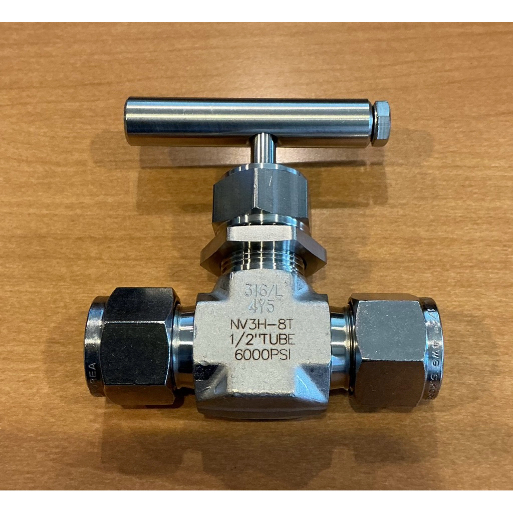 NV3H-8T,Needle Valve OD.1/2”,6000PSI(HY-LOK)