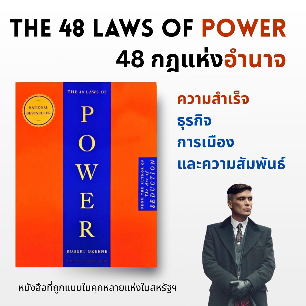 The 48 Laws of Power | หนังสือระดับโลกสู่ top 1%  [คมชัดสุดในตลาด]