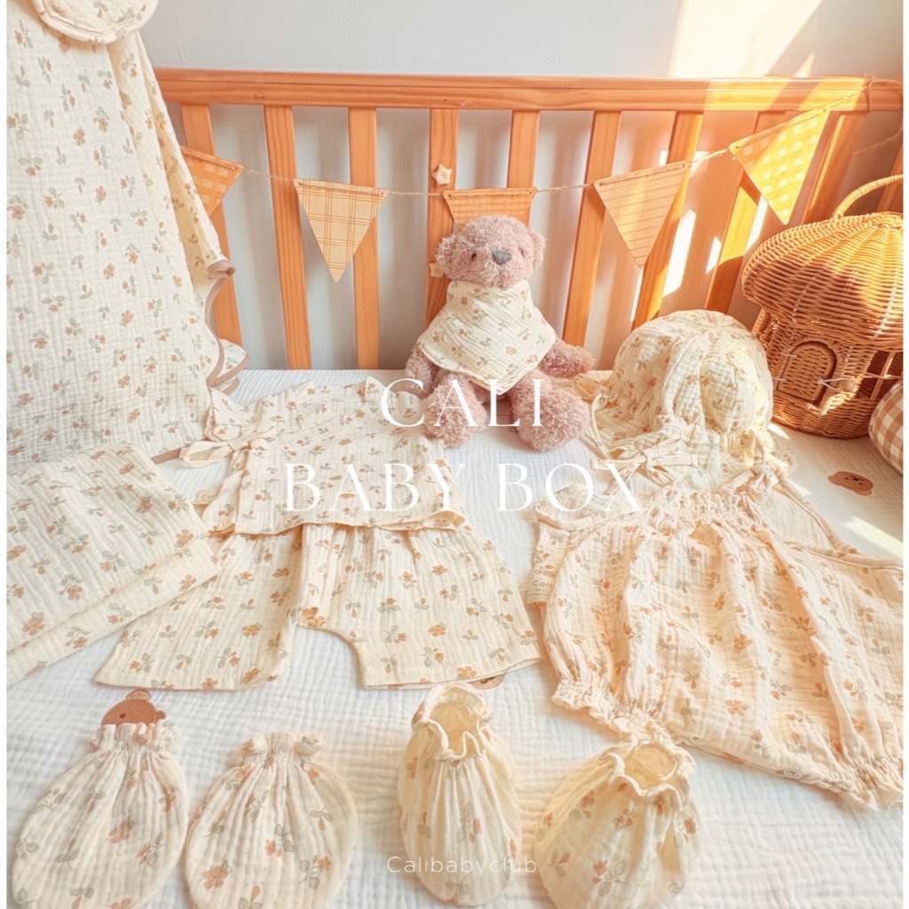 Cali Baby Box-Little Buttercup Collection🎁ของขวัญเยี่ยมคลอดสุดพิเศษ สำหรับทารกแรกเกิด*ป้าย Cali baby