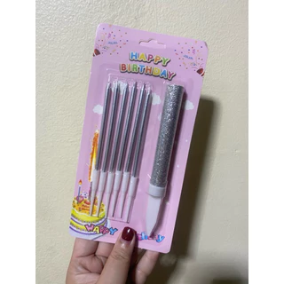 เทียนวันเกิด 2in1 เทียนไฟฟู่ เทียนยาว