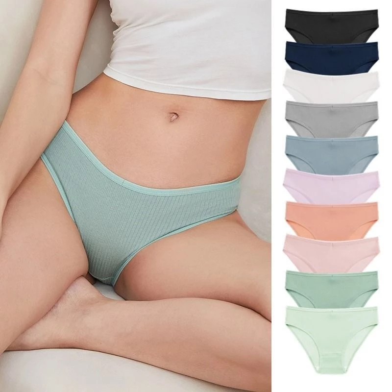 A-121 กางเกงในสีพื้นผ้าร่อง S-4XL มีตะเข็บตรงกลาง พร้อมส่ง กางเกงในไซส์ใหญ่ กางเกงในคนอวบ กางเกงในคนอ้วน กางเกงในเอวยืด
