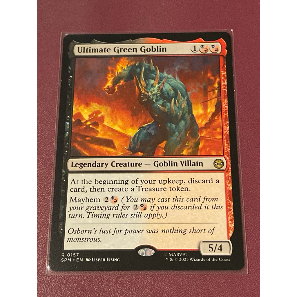 [MTG][SPM] Marvel's Spider-Man: Ultimate Green Goblin การ์ดแท้ Magic The Gathering