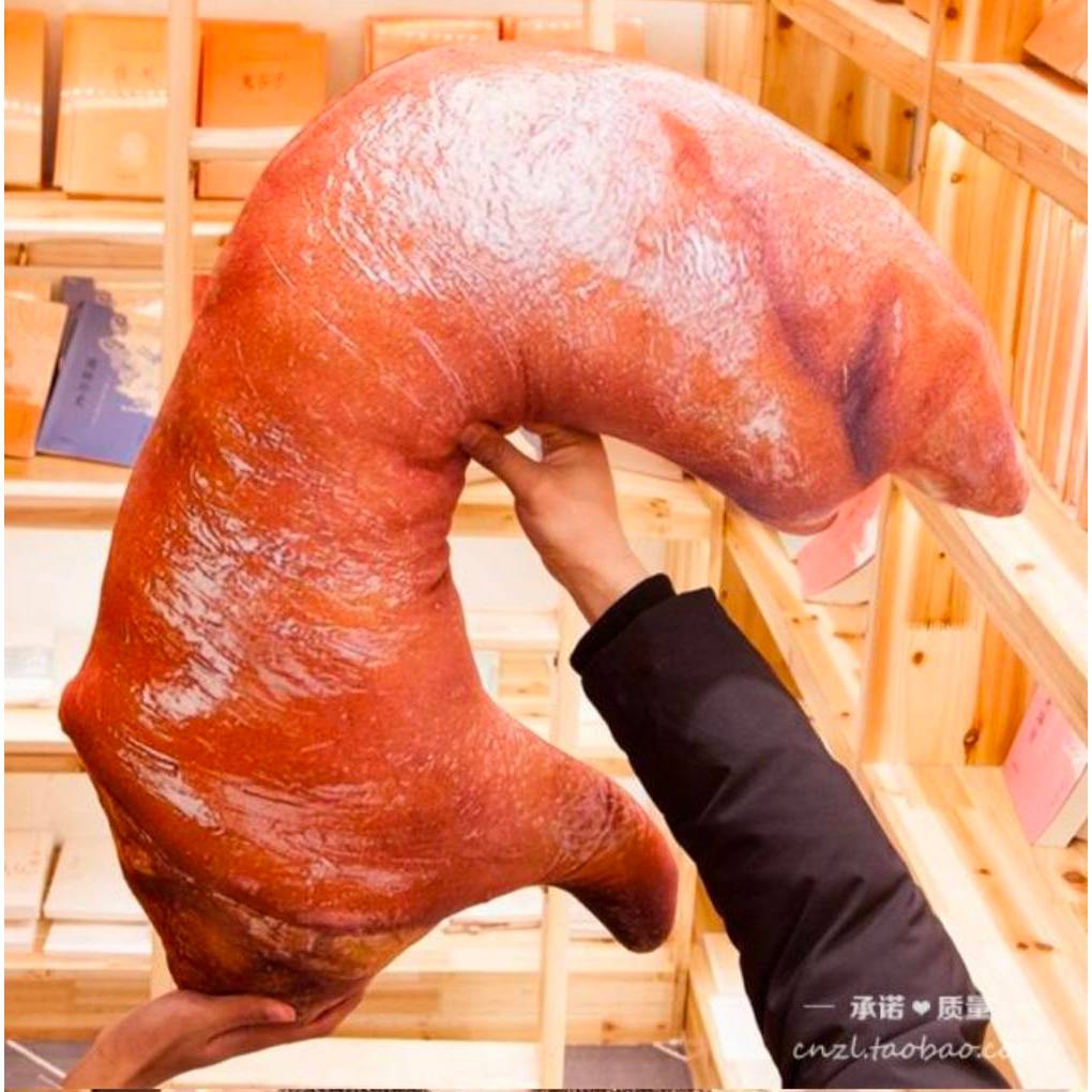 🇹🇭สินค้าพร้อมส่งในไทย🇹🇭 หมอนอิง หมอนพิง หมอนลายขากิ ขาหมู หมอนขาหมู3มิติ