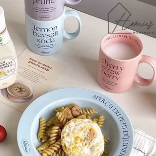 【พร้อมส่ง】🍽️ จานเซรามิก จานก้นลึก แก้ว สไตล์อังกฤษ วินเทจ คาเฟ่มินิมอล สุดน่ารัก เข้าไมโครเวฟได้