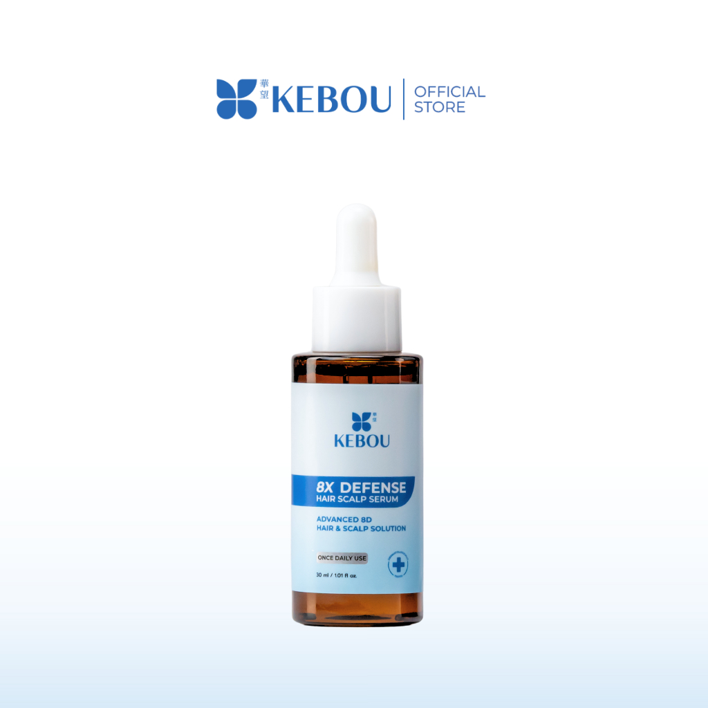 KEBOU 8X DEFENSE HAIR SCALP SERUM เวชสำอางลดผมขาดหลุดร่วง ลดรังแคและอาการคันในขั้นตอนเดียว