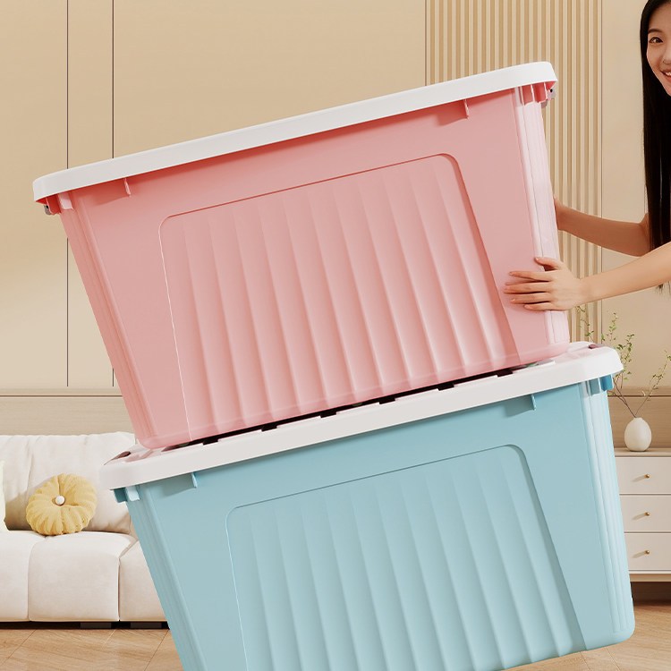 【ฮิตสุด👍】 กล่องพลาสติก 30/160/230/310/410 กล่องเก็บของ  กล่องใส่ของ ความจุสูง กล่องพลาสติก ได้เก็บของเล่นกับเสื้อผ้า - รูปที่ 4