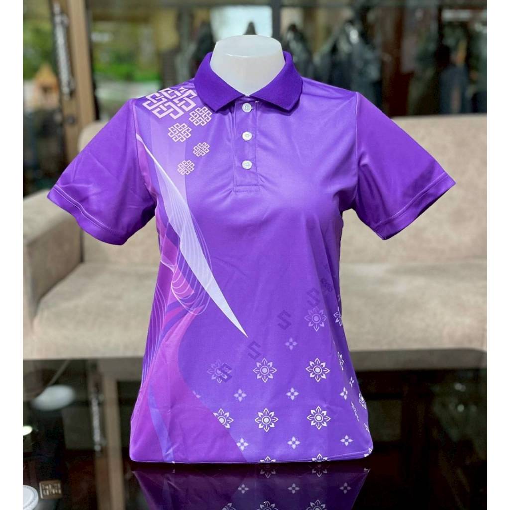 เสื้อโปโลพิมพ์ลาย “โทนสีสุภาพ” ผ้าไมโครเกรดพรีเมี่ยม ผ้านิ่มใส่สบายไม่ต้องรีด ร้านผ้าไทยบ้านรอดวงษ์