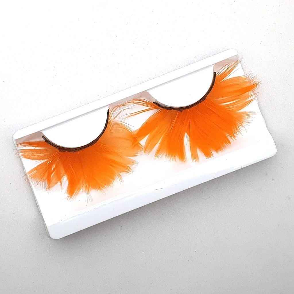 ขนตาปลอม ขนตาขนนก ขนตา แฟนซี หลากสี  1 Pair Natural Feather False Eyelashes Party Nightclub Makeup Eye Lash ราคา ถูกที่สุด ดีลบีเคเค แกลเลอรีภาพที่ 7