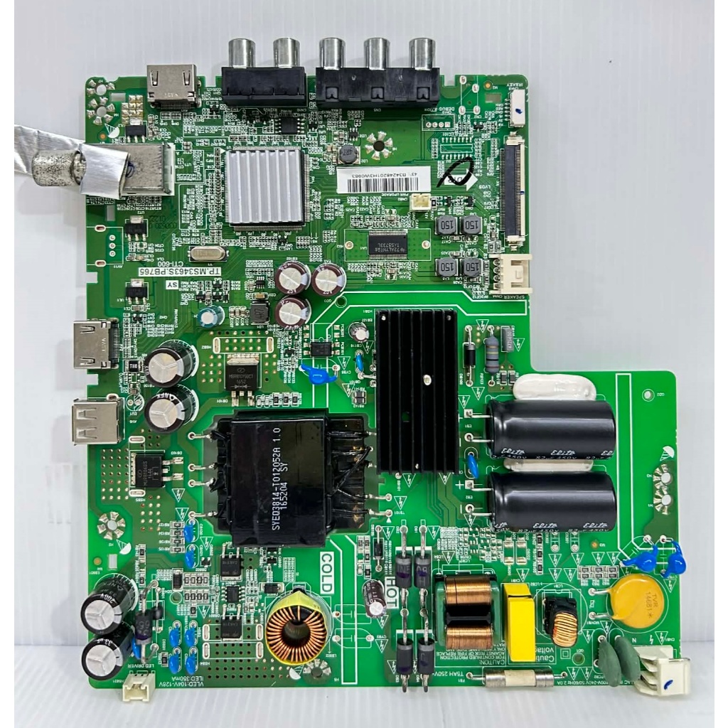 เมนบอร์ด LG รุ่น 43LJ500T พาร์ท TP.MS3463S.PB765 ไช้กับทีคอนเบอร์ HV430FHB-N10 ของแท้ถอด มือ2 เทสไห้