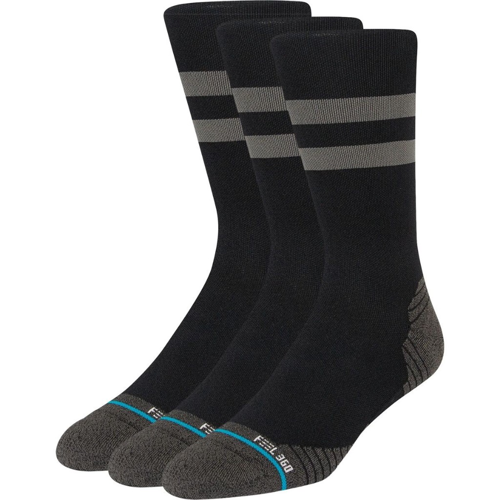 ถุงเท้าวิ่ง STANCE RUNNING SOCKS รุ่น FRANCHISE ULTRA LIGHT CREW PACK 3 สีดำ แบบแพ็ค 3 คู่ ถุงเท้าข้อยาว — صورة 5