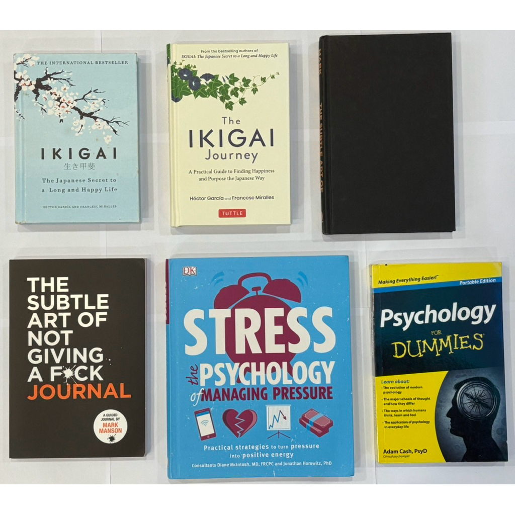 Self-Help & Psychology Books (Ikigai, Mark Manson, Psychology)