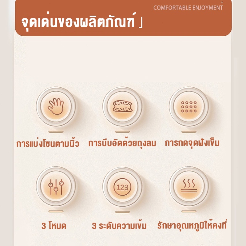 เครื่องนวดมือไฟฟ้า พกพาแบบไร้สาย เครื่องนวดมือ เครื่องนวดมือ-นิ้ว การดูแล ผ่อนคลายกล้ามเนื้อ บรรเทาอาการเมื่อยล้าของมือ - รูปที่ 4