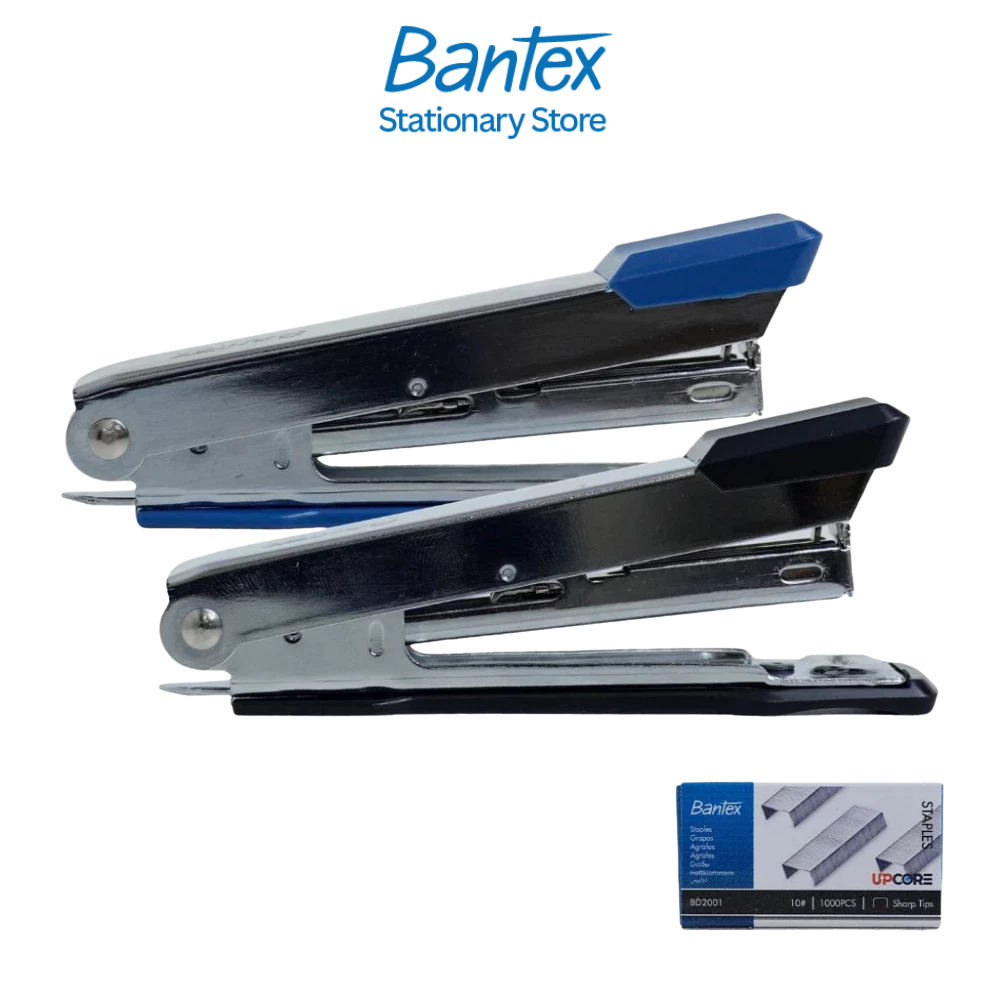 [ฟรีลูกแม็ก] Bantex เครื่องเย็บกระดาษ แม็ก ลวดเย็บกระดาษ เบอร์ 10 มีให้เลือก 3 สี Stapler