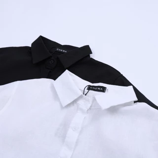 CHEWA LINEN Limited Logo Shirt - เสื้อเชิ้ตผ้าลินิน ปักโลโก้ - LN38-1