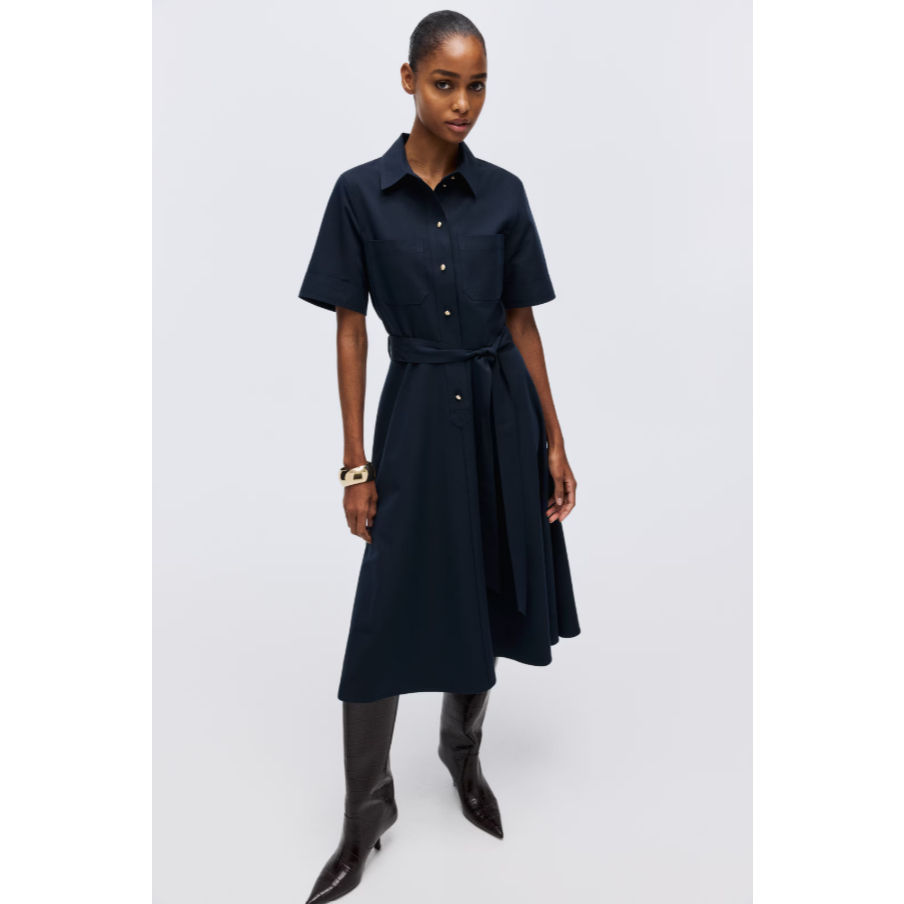H&M(เอชแอนด์เอ็ม) เดรสเชิ้ตแขนสั้น Women Short-sleeved shirt dress 1322833_1