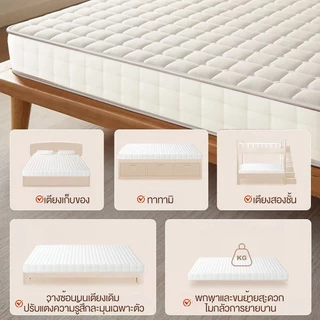 ที่นอนยางพาราแท้ 100% 3ฟุต/4ฟุต/5ฟุต/6ฟุต รองรับสรีระ ลดแรงกดทับ ลดแรงกดทับ บอกลาอาการปวดหลัง COD