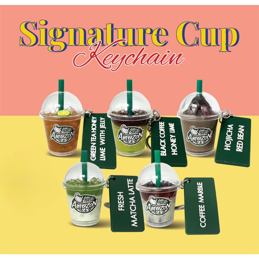 Cafe Amazon พวงกุญแจ Signature Cup Keychain