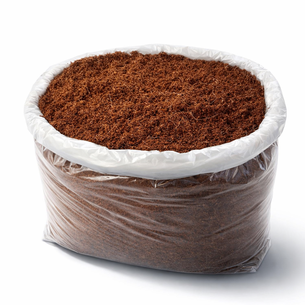 มะพร้าวขุยล้างสารแทนนิน 1กิโลกรัม วัสดุทดแทนดิน อุ้มน้ำได้ดีดี