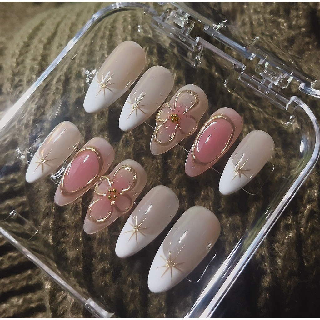 press on nails - french nail ✨