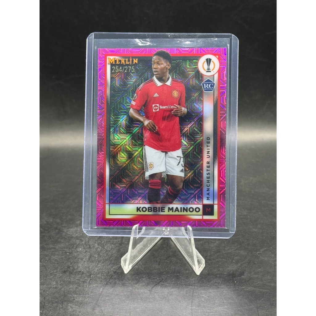 **Kobbie Mainoo Rookie /275 2023 Merlin UEFA Europa League Manchester United RC**