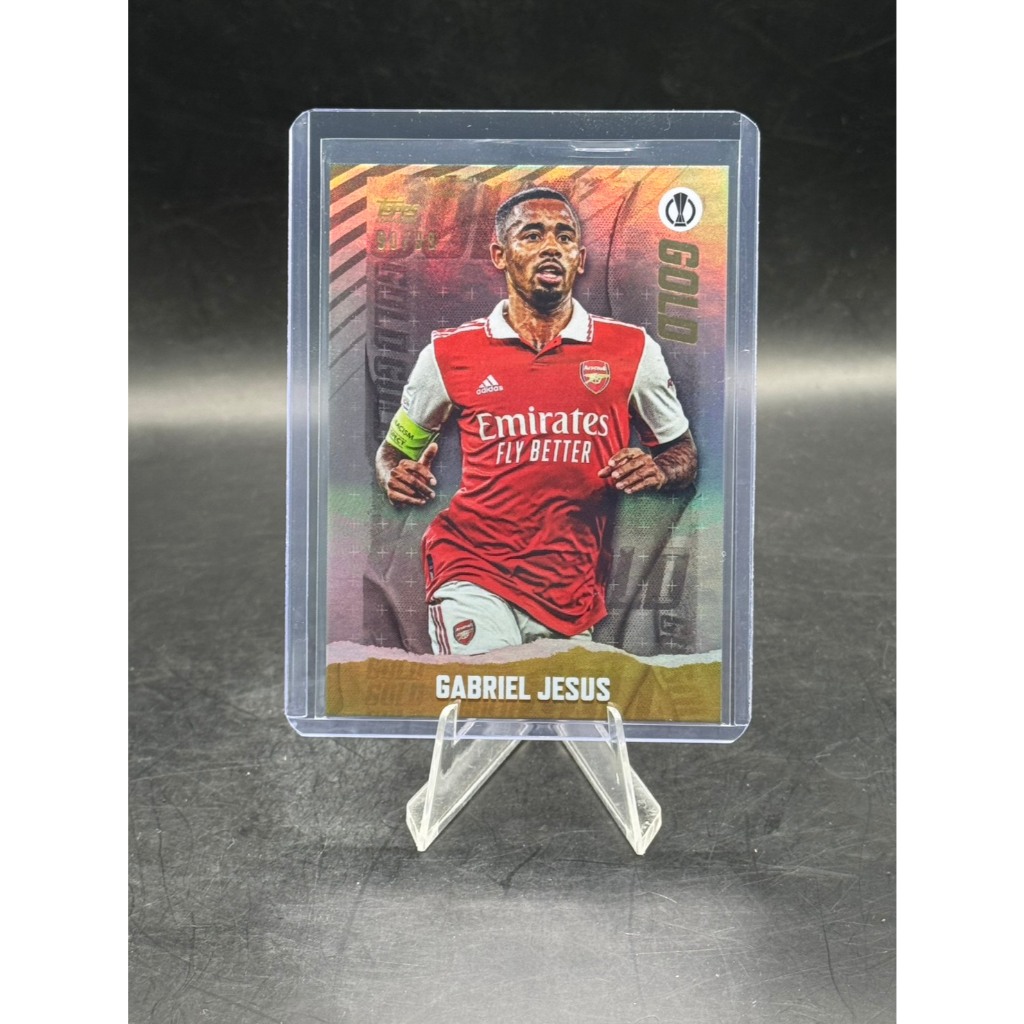 **Gabriel Jesus Black /99 2023 Topps x Dan Leydon UEFA Europa League Arsenal SSP**