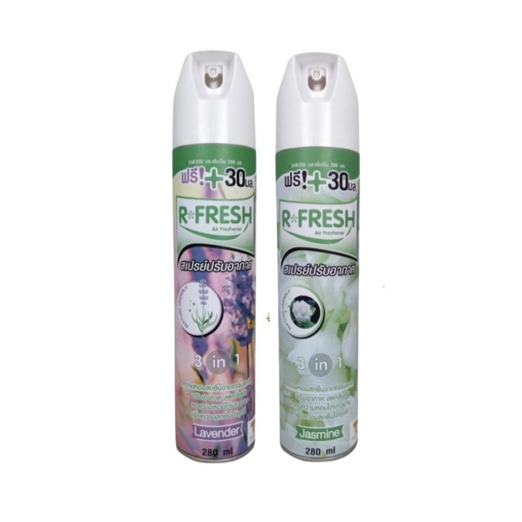 [แพ็คคู่คุ้มกว่า] R-FRESH อาร์-เฟรช สเปรย์ปรับอากาศ 280 มล. ลดกลิ่นอับเพิ่มความสดชื่นได้ทุกที่ 2 กระป๋อง - รูปที่ 4