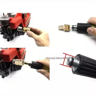 ข้อต่อสวมเร็ว M22x1.5 ทองเหลือง สำหรับปืนฉีดน้ำแรงดันสูง