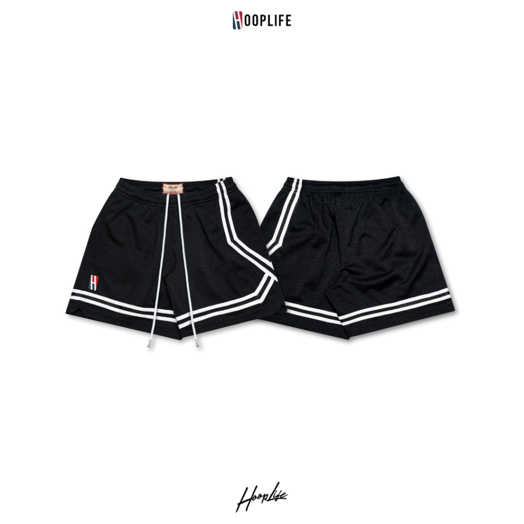 กางเกงขาสั้น กางเกงแฟชั่นเนวสตรีท HoopLife Stripe Shorts