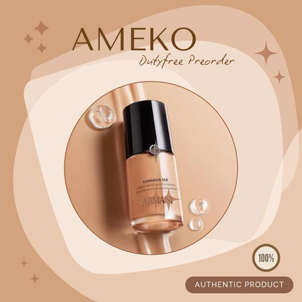 GIORGIO ARMANI 🇺🇸: รองพื้นโกลว New✨ Luminous Silk Natural Glow Blurring Liquid Foundation - Sephora 