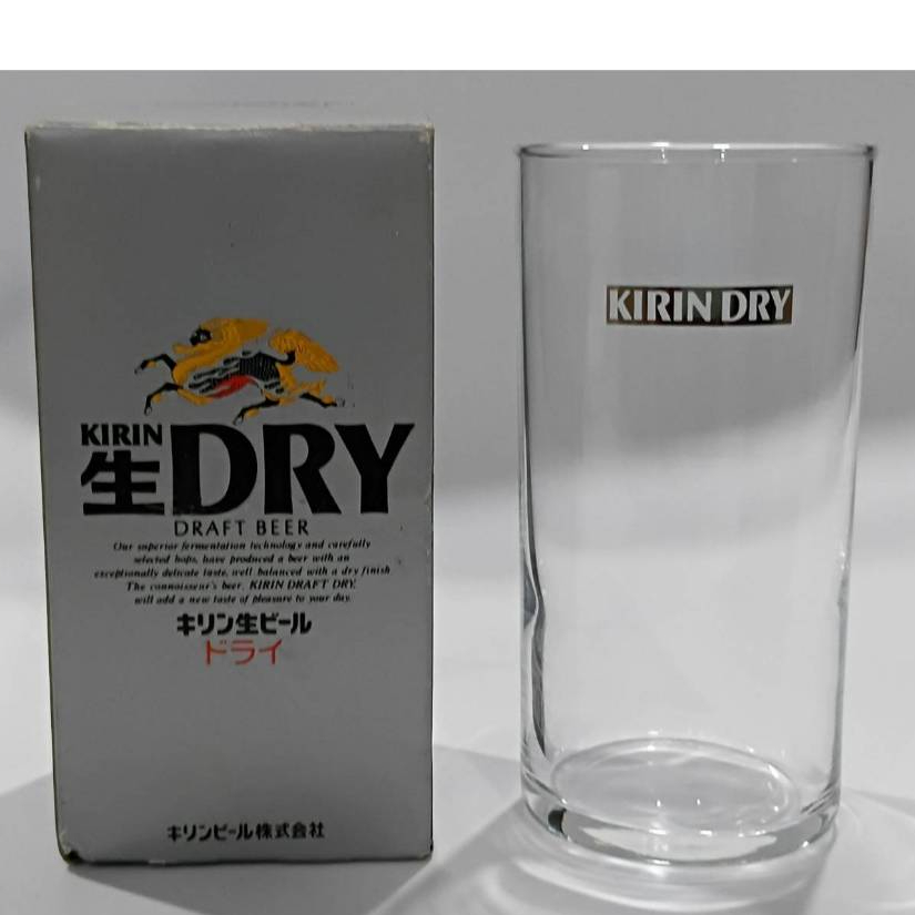 แก้วเบียร์ Kirin Dry Draft Beer NEW IN PACKED.