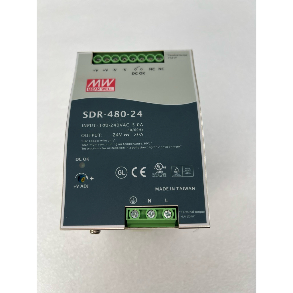 Mean Well SDR-480-24 เพาเวอร์ซัพพลาย