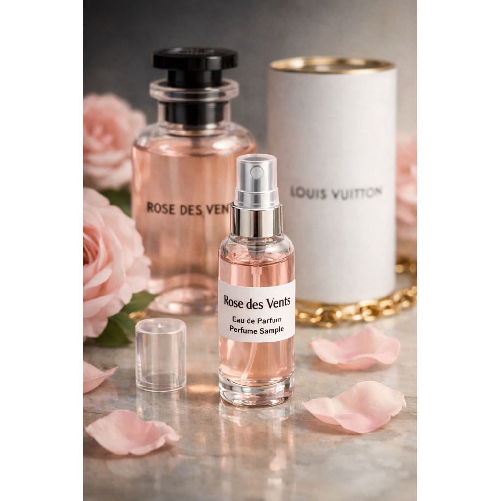 น้ำหอมlouis vuittonแท้ แบ่งขาย 1ml กลิ่น Rose des Vents พร้อมส่ง หวานหรูละมุนคลาสสิค