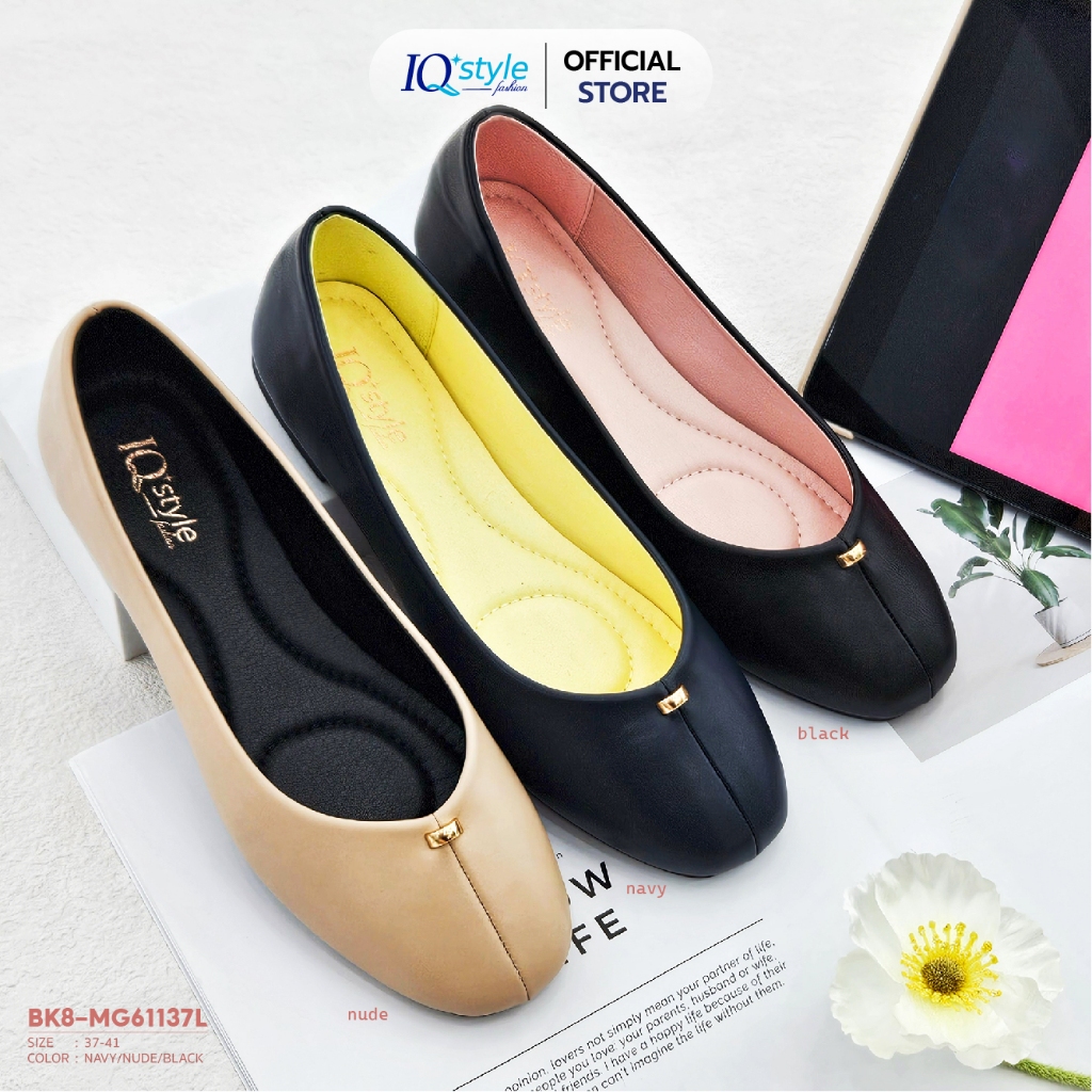 IQ STYLE รองเท้าคัทชูผู้หญิง (Fashion) รหัสBK8-MG61137L