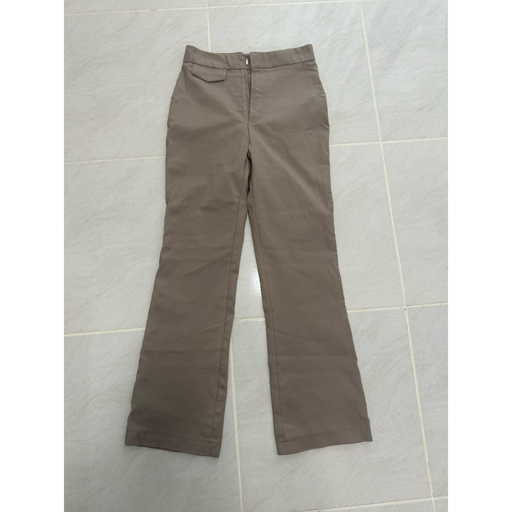 MONTIPA/ size S/ Taupe elastic flexble Trousers with decorate Mini Pocket