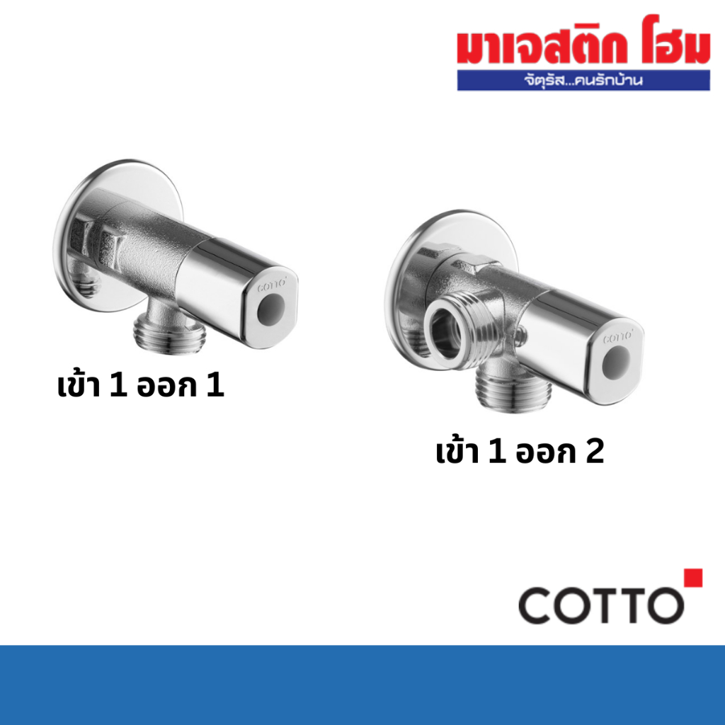 COTTO CT179N(HM) สต๊อปวาล์วเปิด-ปิดน้ำ (เซรามิควาล์ว)